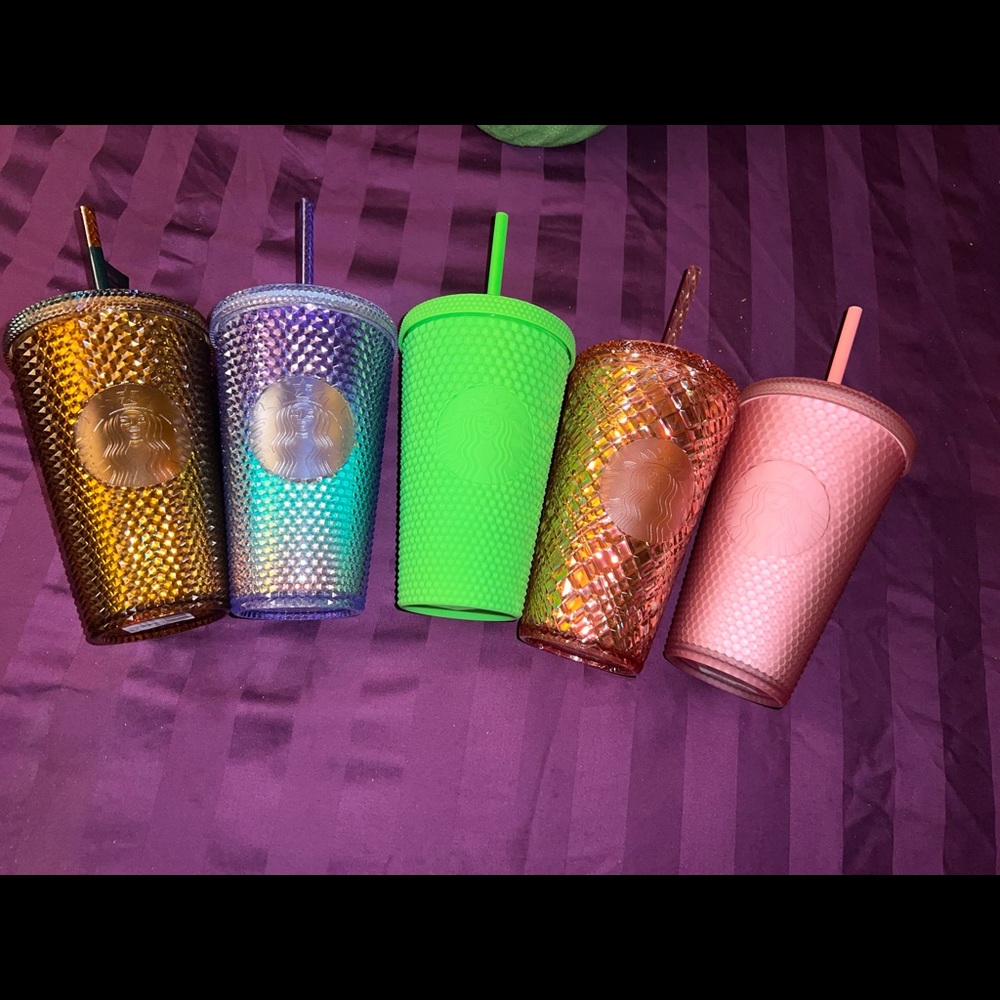 NWT 5 GRANDE STARBUCKS STUDDED TUMBLER/Jeweled